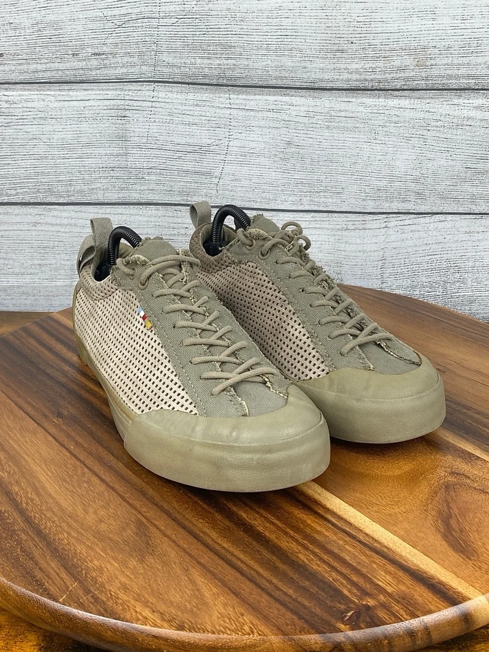 The North Face Clyffe Trainers Olive Green Khaki Mesh Shoe Mens Sneaker Size 8.5